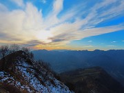 MONTE GIOCO (1366 m) da Forcella di Spettino con bel tramonto-5genn26-FOTOGALLERY